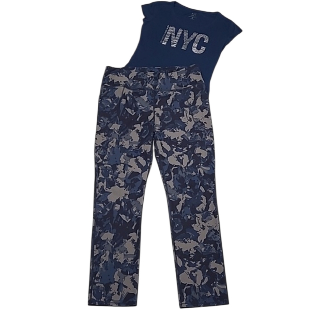 Duluth Trading Co Camo Legging High Waist Rise Casual Stretchy Running Yoga
